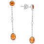 EFFY® Citrine & Amethyst Drop Earrings (2-5/8 ct. t.w.) in Sterling Silver