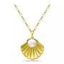 Cultured Freshwater Pearl (5mm) Shell Pendant Necklace, 16" + 2" extender, Created for Macy's