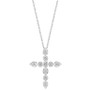 EFFY® Diamond Multi-Cut Cross Pendant Necklace (5/8 ct. t.w.) in 14k Gold, 16-3/4" + 1-1/4" extender