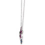Multi-Gemstone (1/4 ct. t.w.) & Vanilla Diamond (1/10 ct. t.w.) Triple Star 18" Pendant Necklace in 14k White Gold