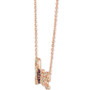 Ruby (1/5 ct. t.w.) & Nude Diamond (5/8 ct. t.w.) Love Script Pendant Necklace in 14k Rose Gold, 16" + 2" extender