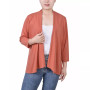 Women's Solid 3/4 Sleeve Cardigan