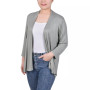 Women's Solid 3/4 Sleeve Cardigan