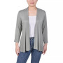Women's Solid 3/4 Sleeve Cardigan