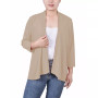 Women's Solid 3/4 Sleeve Cardigan