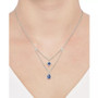 Gemstone & Diamond (1/5 ct. t.w.) Layered 18" Pendant Necklace