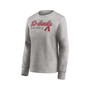 Women's Heathered Gray Arizona Diamondbacks Crew Pullover Sweater