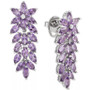 Amethyst Floral Drop Earrings (8 ct. t.w.) in Sterling Silver (Also in Swiss Blue Topaz)