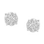 EFFY® Diamond Cluster Stud Earrings (1/2 ct. t.w.) in 14k White Gold