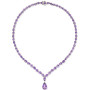 Amethyst  (28 ct. t.w.) Statement Necklace in Sterling Silver