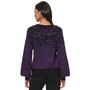 Women's Flocked Chenille Sequin Sweater