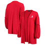 Women's Crimson Alabama Crimson Tide Offset Bubble Sleeve Cardigan