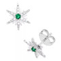 Cubic Zirconia Star Stud Earrings