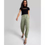 Women's Satin Elastic-Hem Joggers