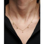 Diamond Dangle Statement Necklace (1/4 ct. t.w.) in 14k Gold, 16" + 2" extender, Created for Macy's