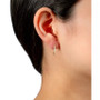 Cubic Zirconia Small Half Hoop Earrings, 0.55", Created for Macy's