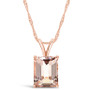 Morganite (3 ct. t.w.) Pendant Necklace in 14K Rose Gold