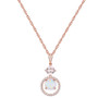 Multi-Gemstone (1-1/4 ct. t.w.) & Diamond (1/6 ct. t.w.) Pendant Necklace in 14k Rose Gold
