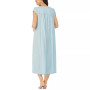 Women's Cotton Lace-Trim Cap-Sleeve Nightgown