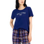 Women's Graphic-Print Crewneck Pajama Top, Created for Macy's