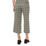 Women's Summer Plaid Belted Cropped Wide-Leg Pants