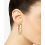 Twist Hoop Earrings in 18k Gold over Sterling Silver