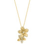 EFFY® Diamond Double Flower 18" Pendant Necklace (1/3 ct. t.w.) in 14k Gold