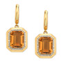 EFFY® Citrine (6-1/3 ct. t.w.) & Diamond (1/4 ct. t.w.) Drop Earrings in 14k Gold