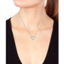 EFFY® Diamond Multi-Cut Heart 18" Pendant Necklace (1/2 ct. t.w.) in 14k White Gold