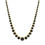 Onyx Graduated 18" Collar Necklace in 14k Gold-Plated Sterling Silver