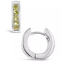 Garnet (1 ct. t.w.) Huggie Hoop Earrings in Sterling Silver (Also Available in Peridot)