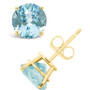 Aquamarine (2-1/2 ct. t.w.) Stud Earrings in 14K Yellow Gold
