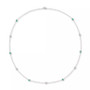 Sapphire (3/4 ct. t.w.) 17" Collar Necklace in Sterling Silver. Also in Ruby & Emerald