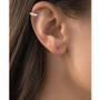 Cubic Zirconia Round and Baguette Ear Cuffs