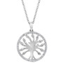 EFFY® Diamond Tree 18" Pendant Necklace (1/4 ct. t.w.) in Sterling Silver