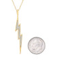 Diamond Lightening Bolt 20" Pendant Necklace (1/10 ct. t.w.) in 14k Gold, Created for Macy's