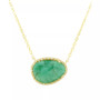Ruby(5-5/8 ct. t.w.) and Diamond (1/10 ct. t.w.) 17" Necklace in 14k Yellow Gold (Also in Emerald  & Sapphire)