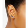3-Pc. Set Multicolor Cubic Zirconia Stud Earrings with Interchangeable Halo Jackets in Sterling Silver, Created for Macy's
