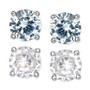 2-Pc. Set Multicolor Cubic Zirconia Stud Earrings in Sterling Silver, Created for Macy's