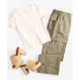 Women's Mid-Rise Wide-Leg Cargo Pants