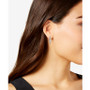 Minnie Mouse CZ Hoop Earrings in Sterling Silver and 18K Rose Gold Over Silver