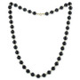 Onyx & Freshwater Pearl (4-5mm) 24" Statement Necklace