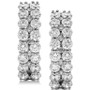 Diamond Double Row Hoop Earrings (2 ct. t.w.) in 14k White Gold