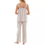 Women's Woven Tie-Strap Tank Pajamas Set