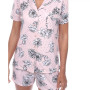 Women's Short Sleeve Floral Pajama Set, 2-Piece