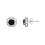 Onyx (6mm) Flower Stud Earrings