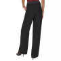 Women's Mixed-Media Wide-Leg Pants
