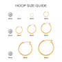 Polished Beaded Tube Small Hoop Earrings in 10k Gold, 25mm