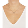 Open Heart Diamond Cut Pendant Necklace in 10k Two-Tone Gold, 16" + 2" extender