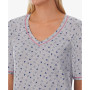 Elbow-Length Moisture Wicking Sleep T-Shirt